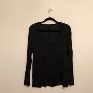The Row Black Long Sleeve T-Shirt